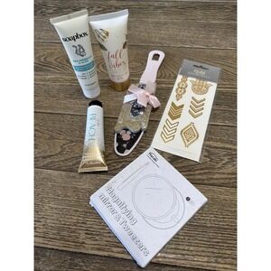 Self Care Lot Hand Lotion Heel To Toe File‎ Mirror Tweezers Gold Tattoo
